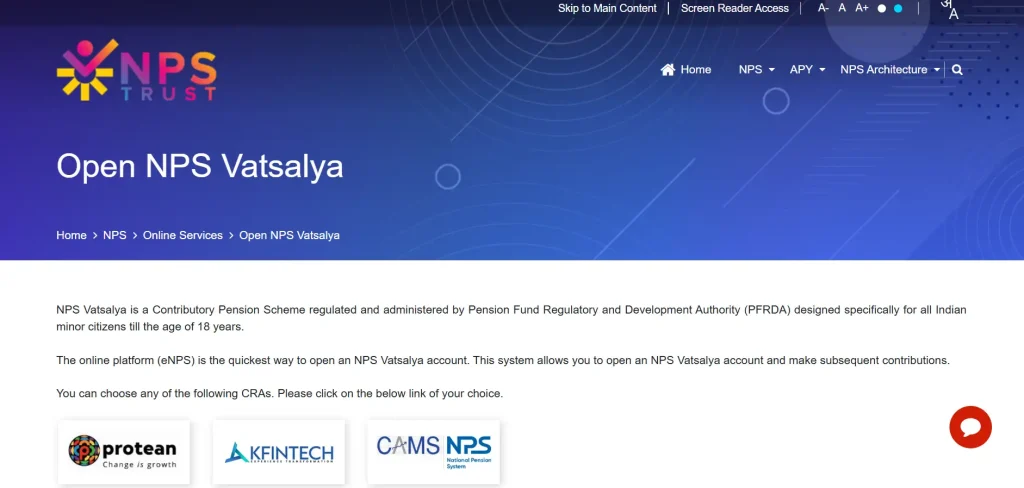 nps vatsalya