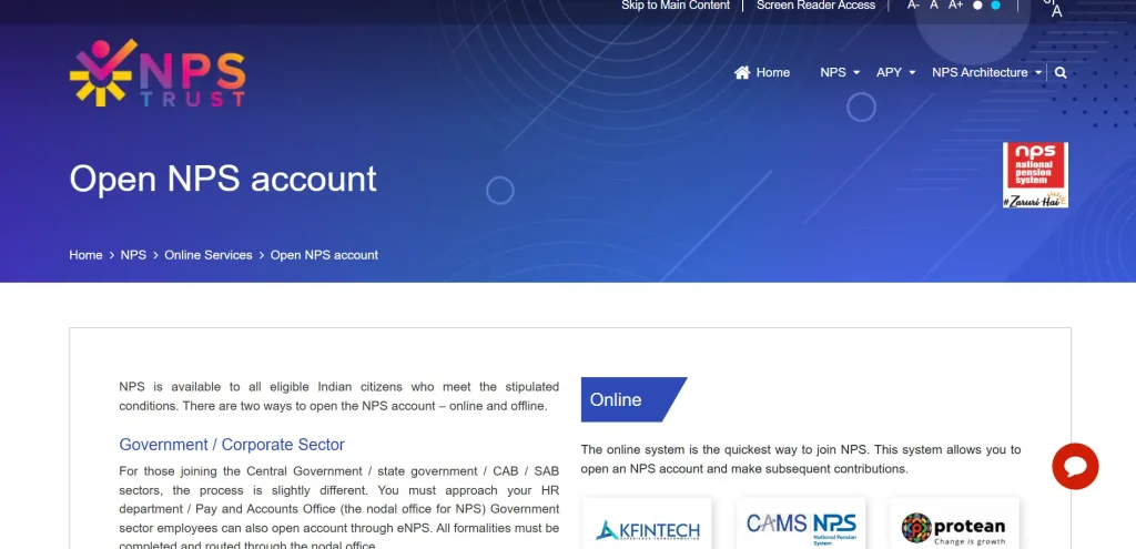 nps vatsalya login