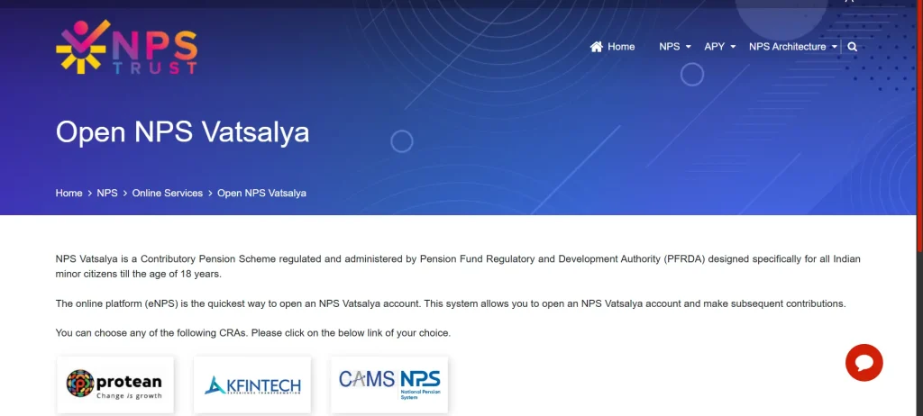 NPS Vatsalya Scheme
